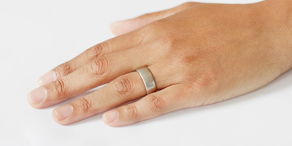 2 tone best sale wedding ring