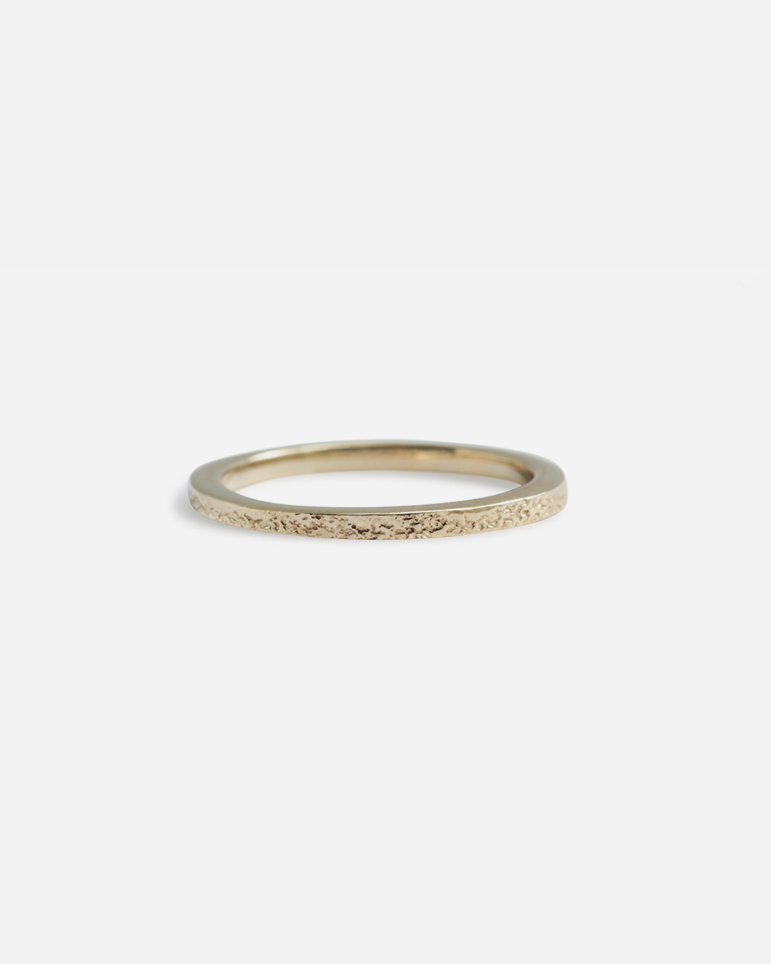 Flat Band / 2.65mm Thin Reticulated By fitzgerald jewelry