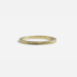 Flat Band / 2.65mm Thin Reticulated By fitzgerald jewelry