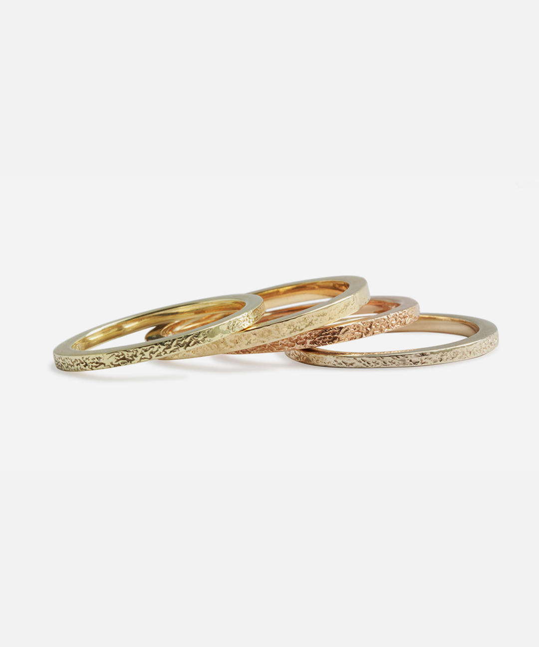 Flat Band / 2.65mm Thin Reticulated By fitzgerald jewelry