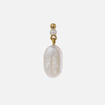 Recycled Pearl Drop / Single Earring *Out* By Young Sun Song