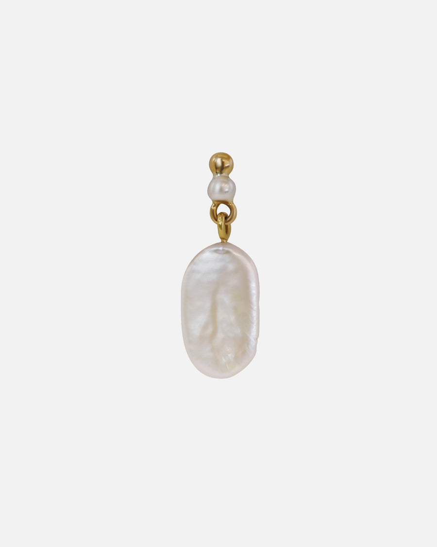 Recycled Pearl Drop / Single Earring By Young Sun Song in earrings Category