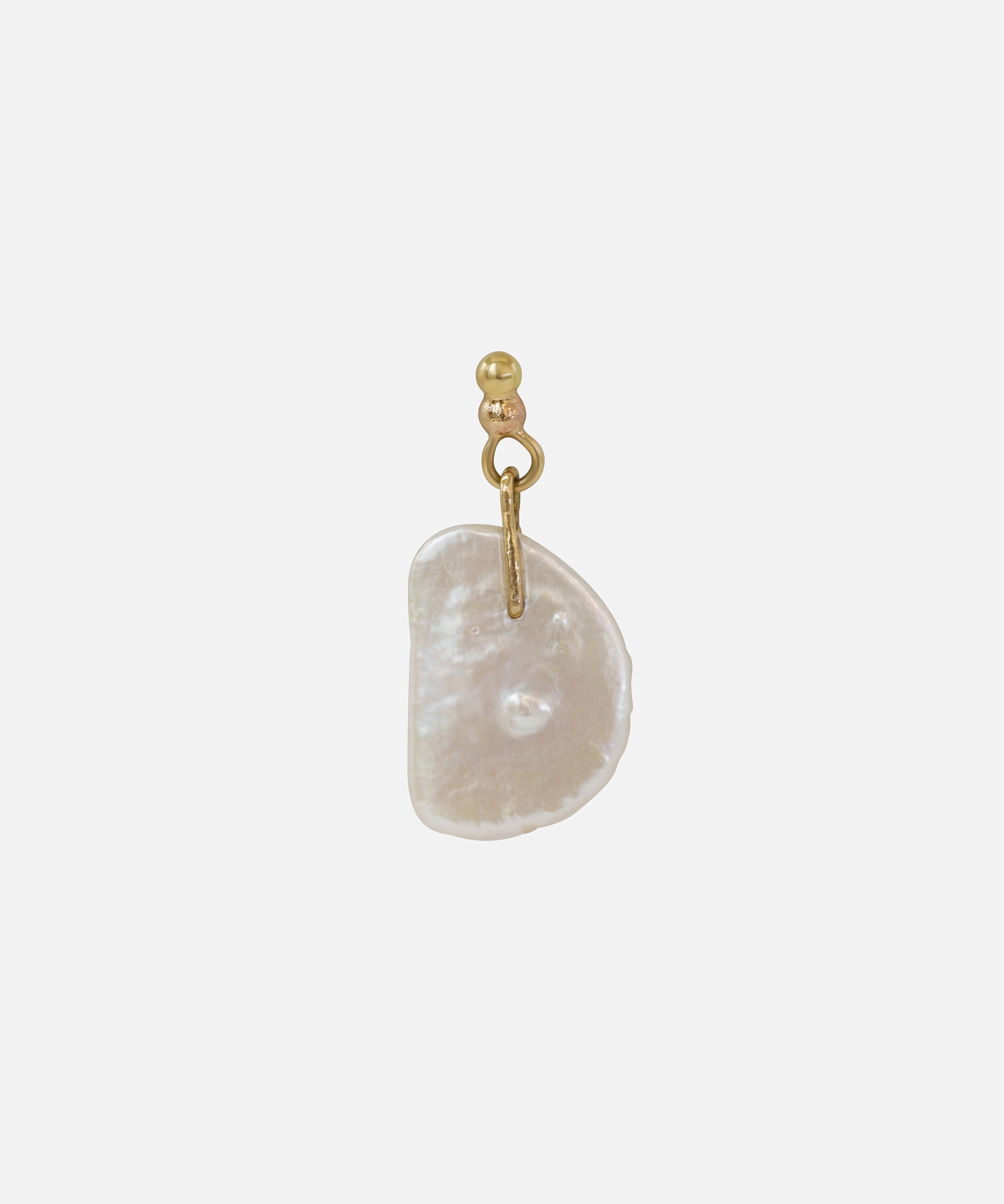 Recycled Pearl Drop Wire / Single Earring *Out* By Young Sun Song