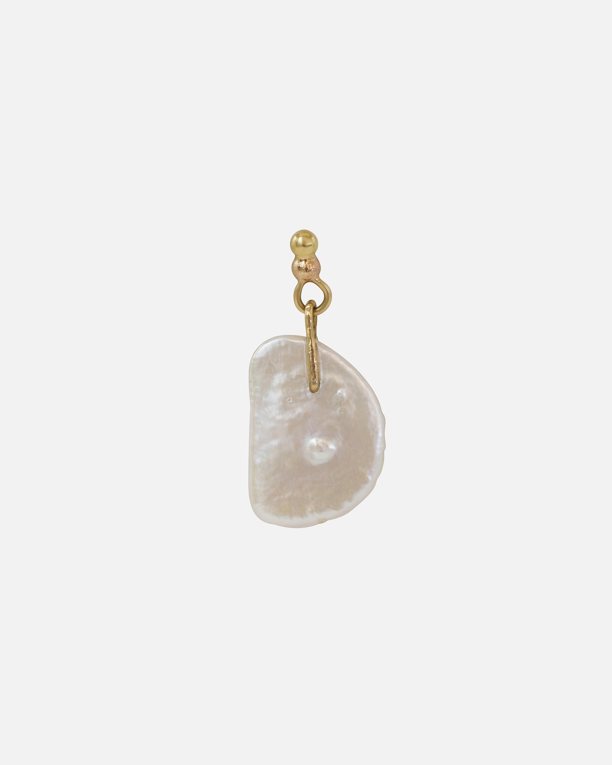 Recycled Pearl Drop Wire / Single Earring *Out* By Young Sun Song