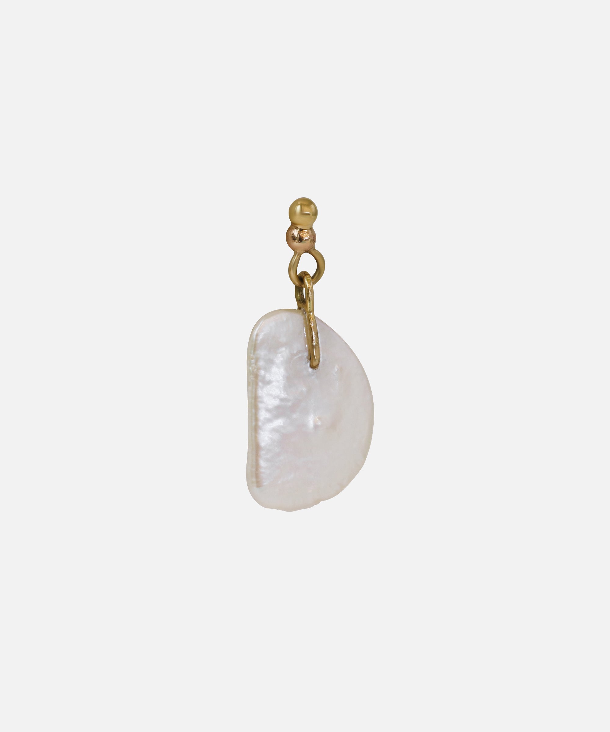 Recycled Pearl Drop Wire / Single Earring *Out* By Young Sun Song