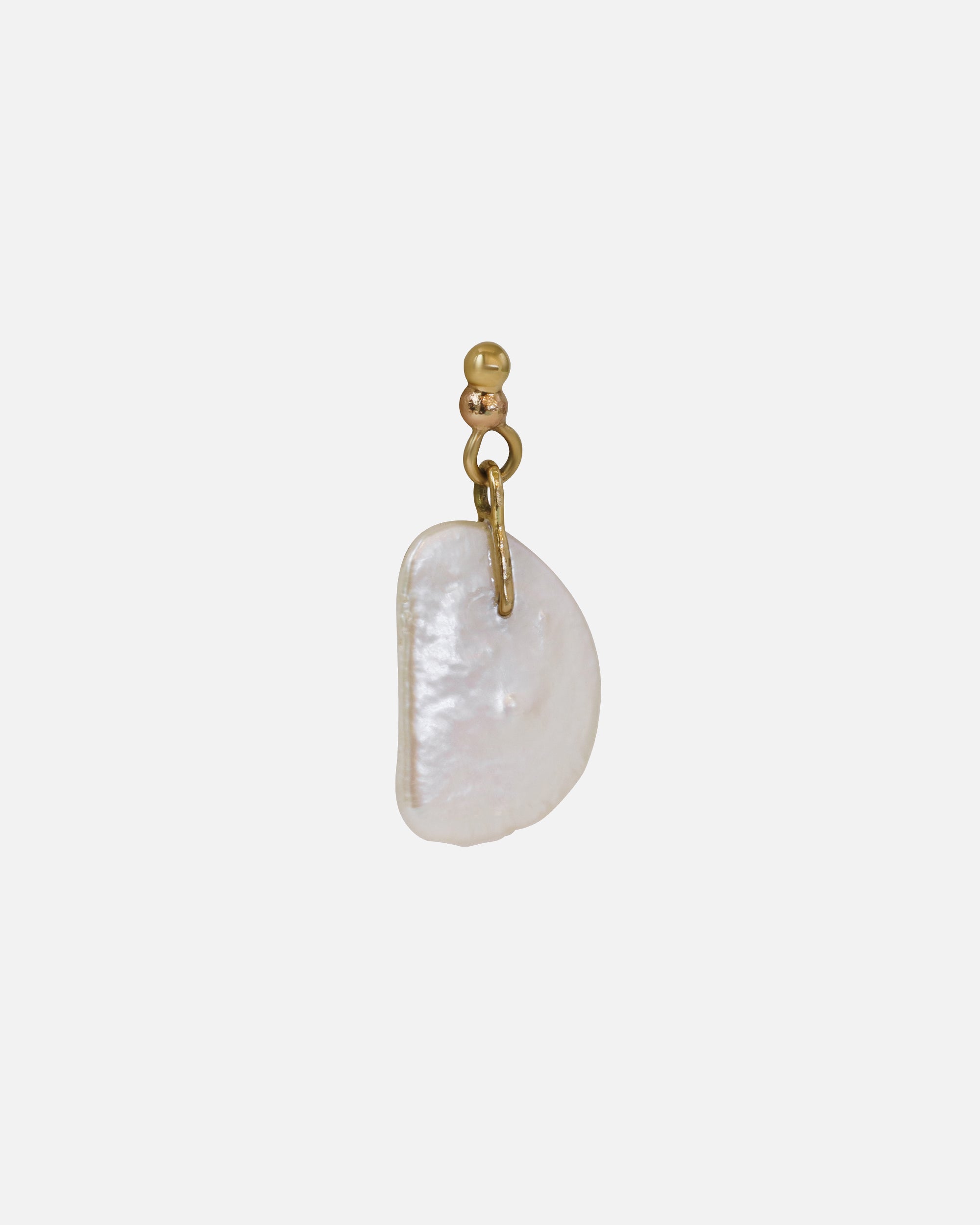Recycled Pearl Drop Wire / Single Earring *Out* By Young Sun Song