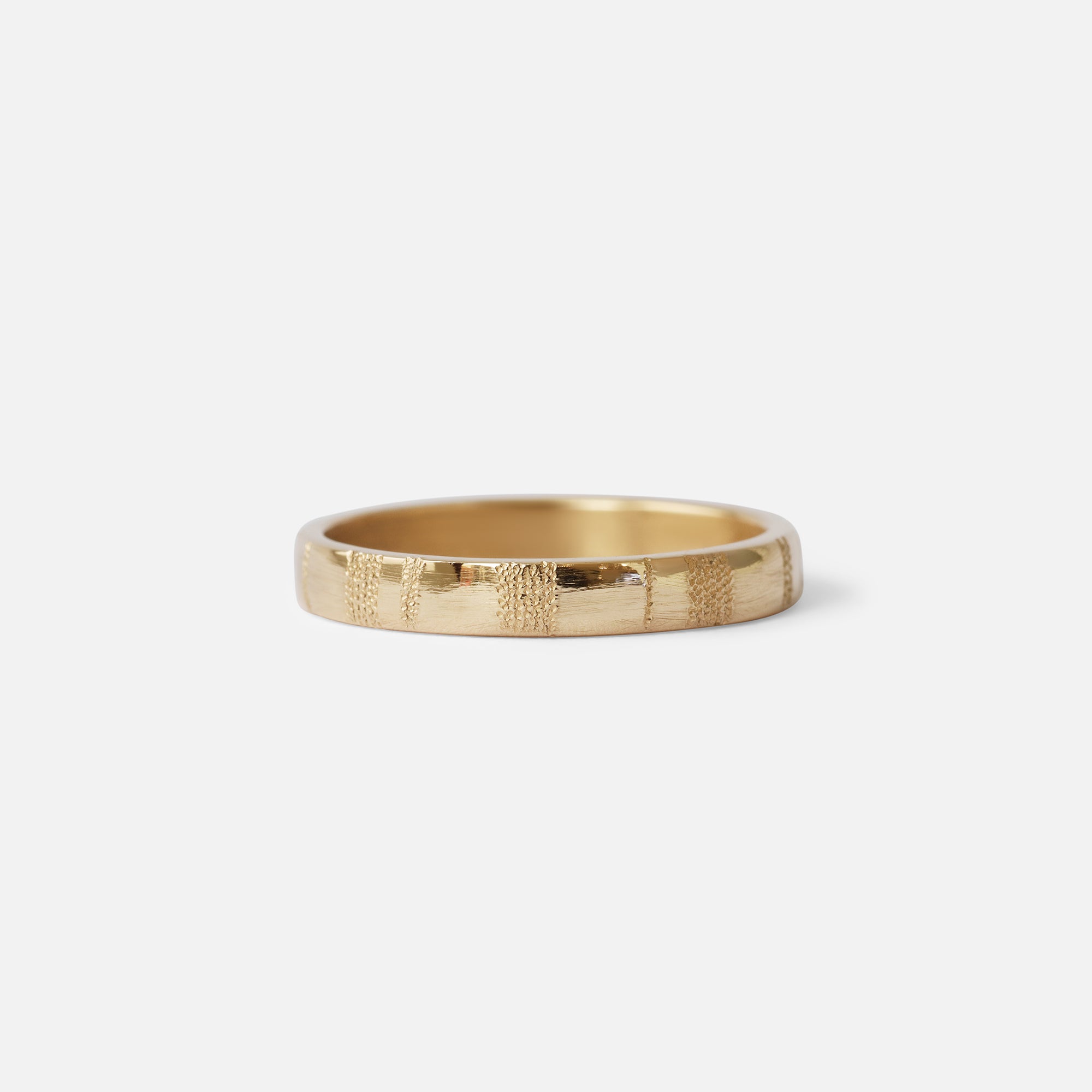 Stippled Stripe Band By Young Sun Song in rings Category