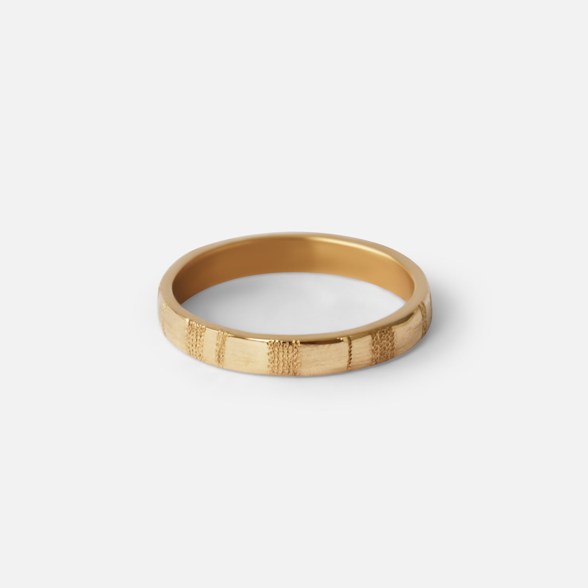 Stippled Stripe Band By Young Sun Song in rings Category