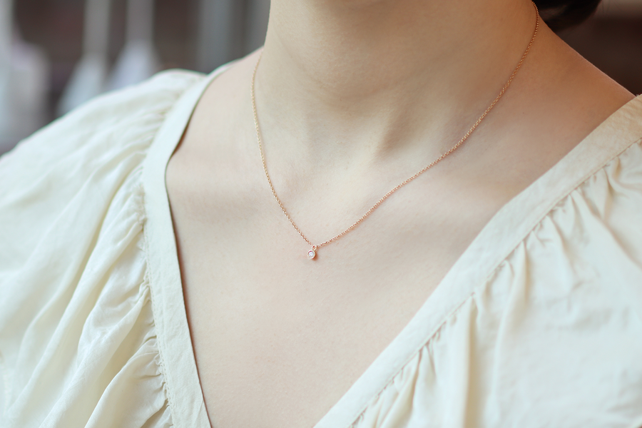 Diamond Charm / Necklace By Akiko in pendants Category