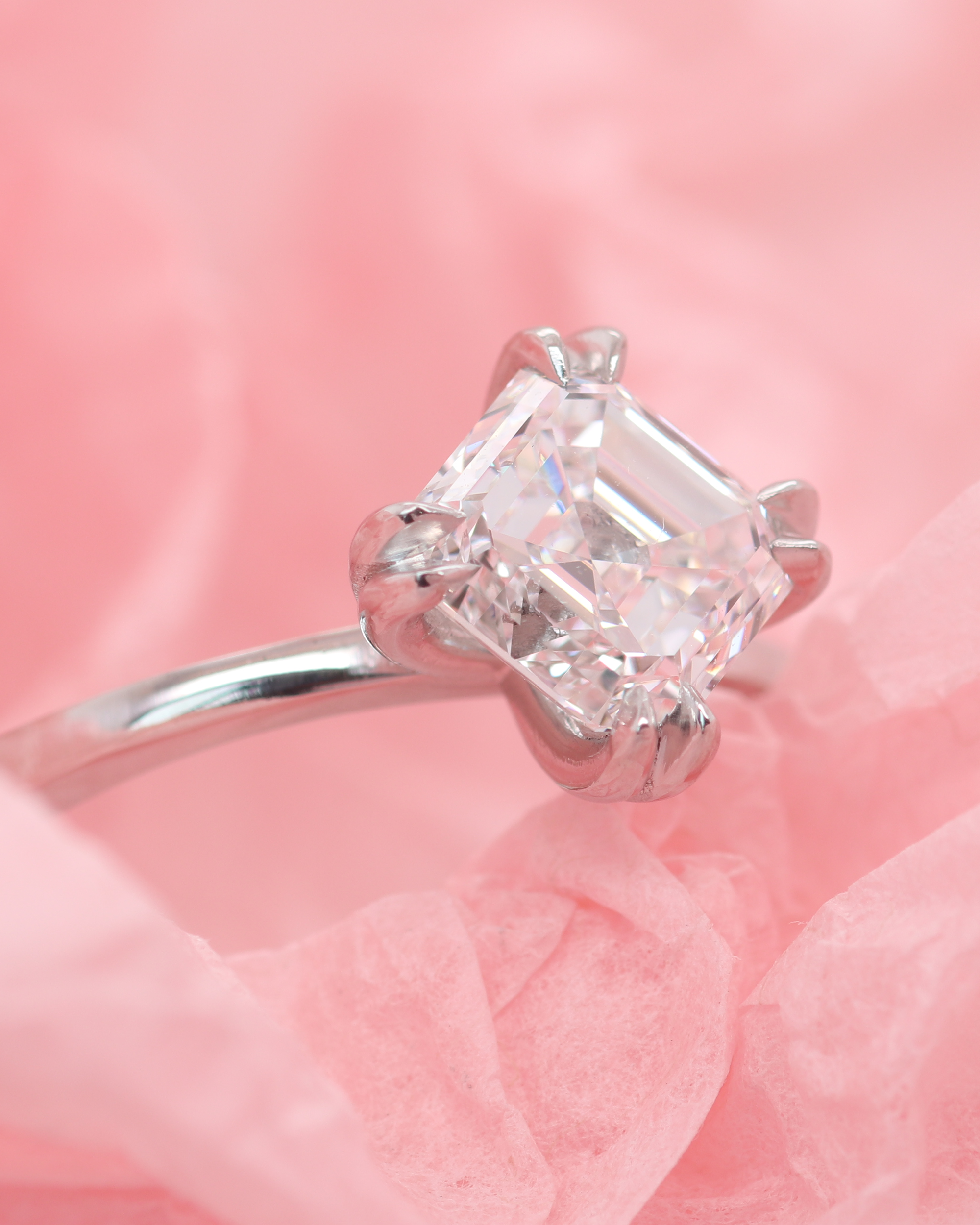 Ash / Asscher Cut Diamond Ring By fitzgerald jewelry