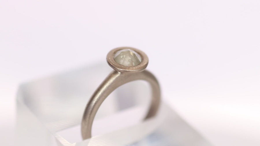 Lollipop 1 / Rose Cut Milky Yellow Diamond