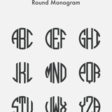 Jewelry Engraving Font Selection Round Monogram By Add On in Add Ons Category
