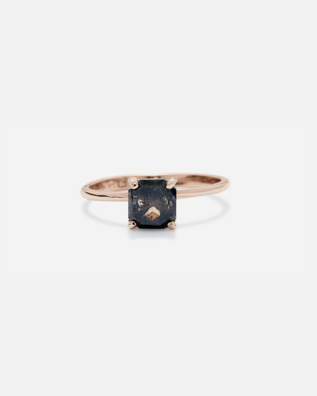 Lara / Cushion Cut Dark Grey Diamond By fitzgerald jewelry