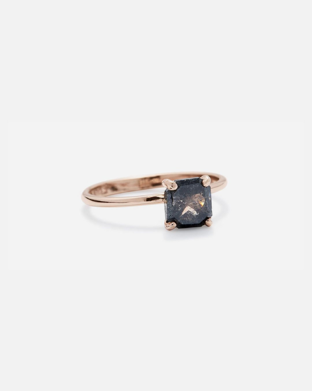 Lara / Cushion Cut Dark Grey Diamond By fitzgerald jewelry