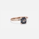Lara / Cushion Cut Dark Grey Diamond By fitzgerald jewelry in ENGAGEMENT Category