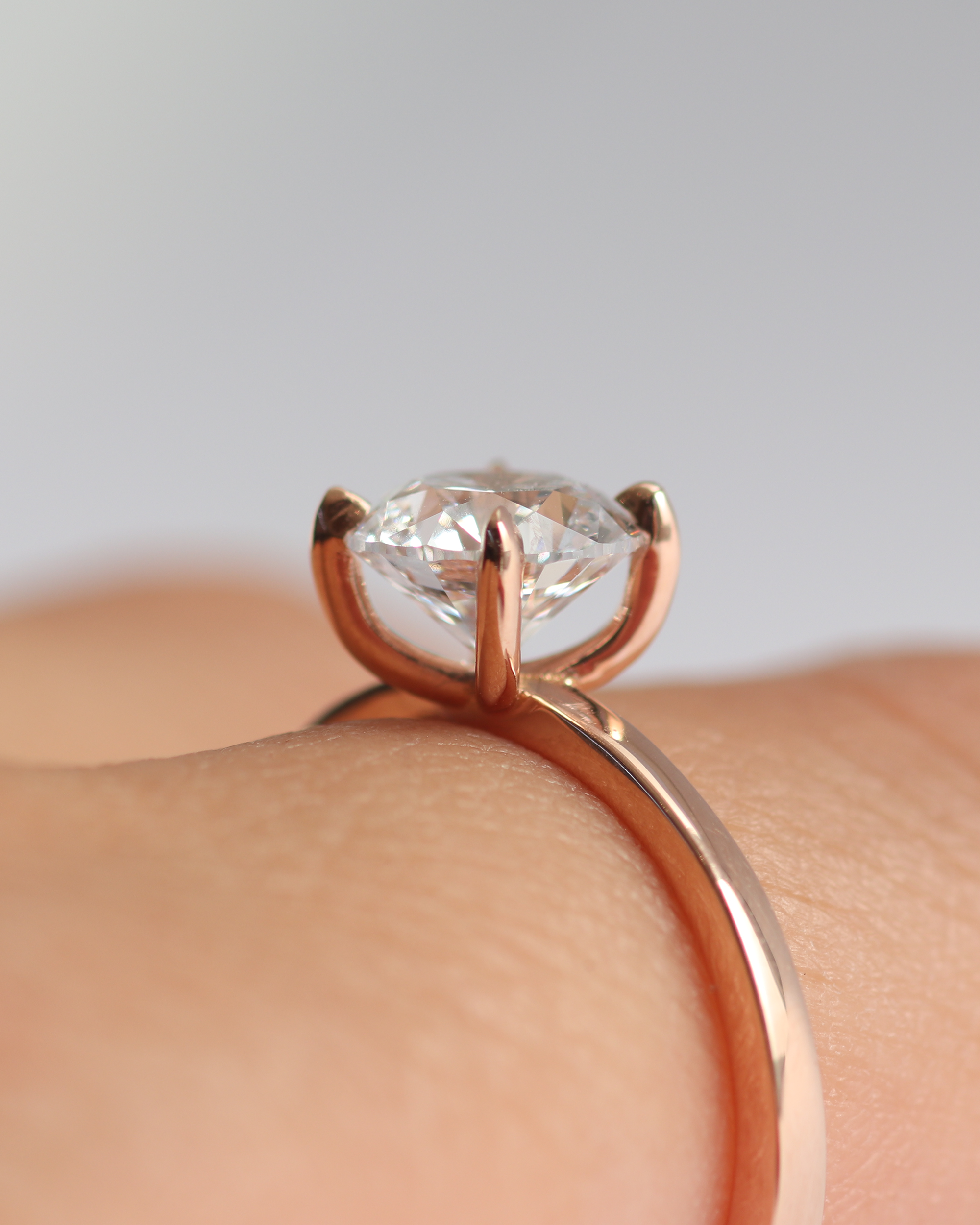 Lara / Flat Band By fitzgerald jewelry in ENGAGEMENT Category