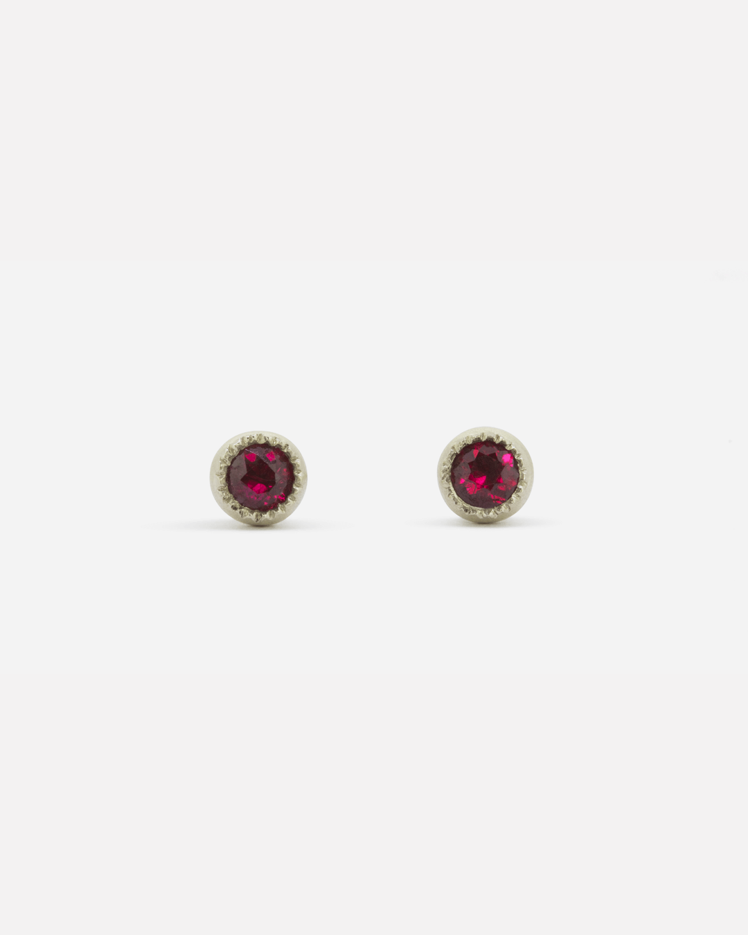 Melee Ball / Ruby Studs By Hiroyo