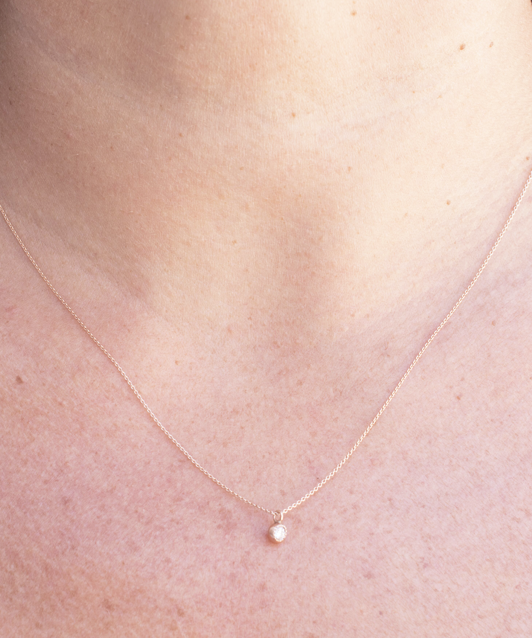 Melee Ball / White Diamond Pendant By Hiroyo