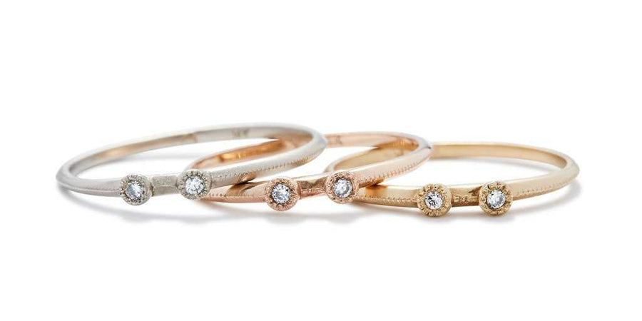 Melee 28 / White Diamonds By Hiroyo in rings Category