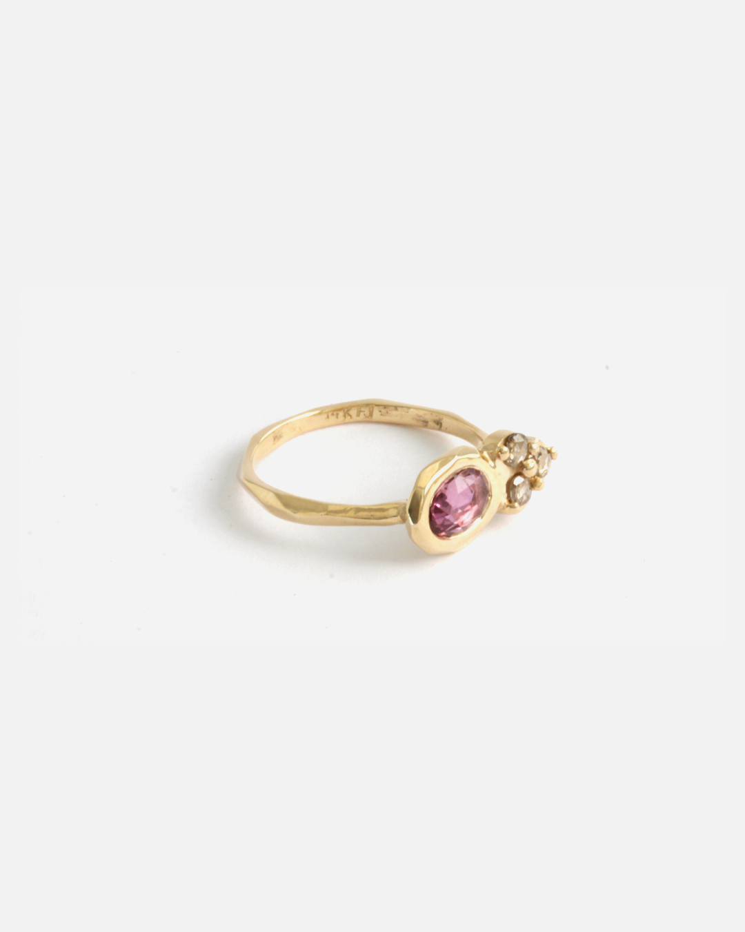 Pebble Ring / Rose Cut Sapphire By Hiroyo