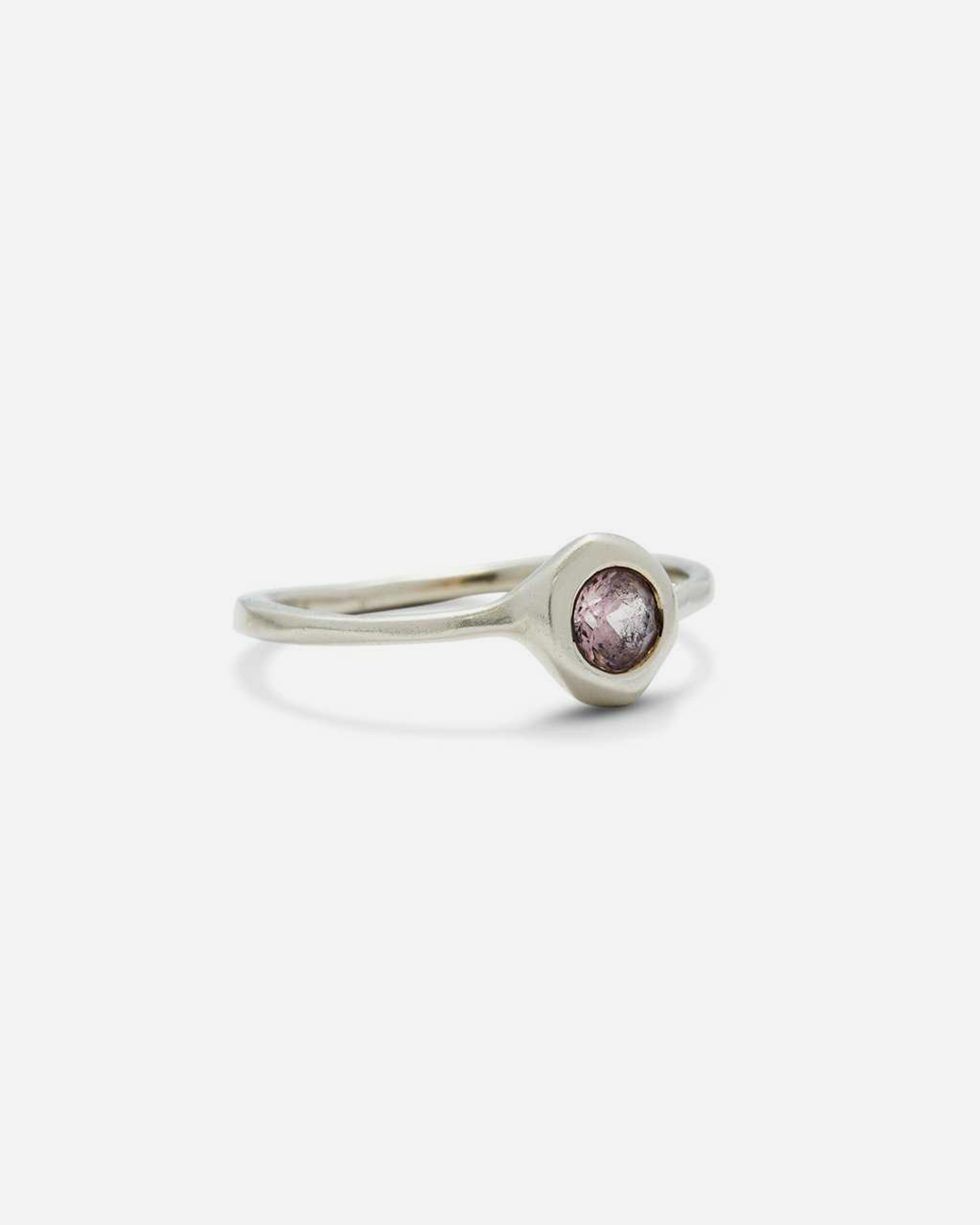 Pebble / Champagne Malaya Garnet Ring By Hiroyo in rings Category