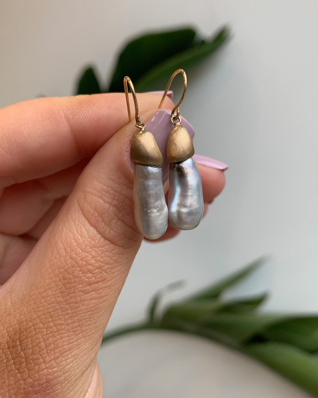 Umi / Japanese Keshi Earrings By Hiroyo in earrings Category