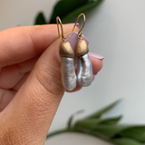 Umi / Japanese Keshi Earrings By Hiroyo in earrings Category