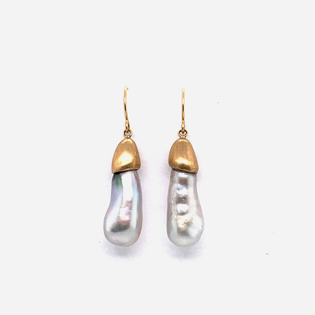 Umi / Japanese Keshi Earrings By Hiroyo in earrings Category