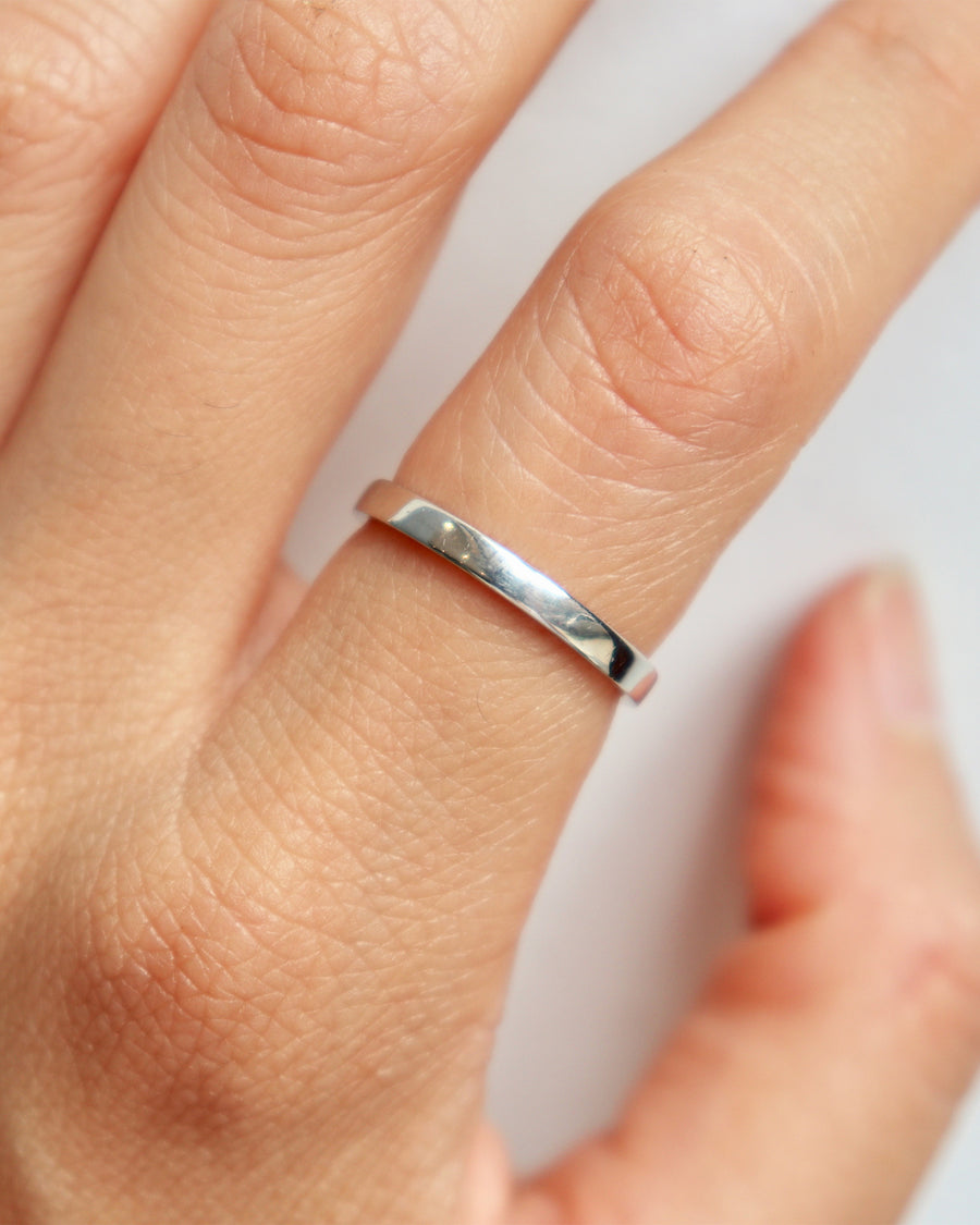 Flat Band / 2.2mm By fitzgerald jewelry in WEDDING Category